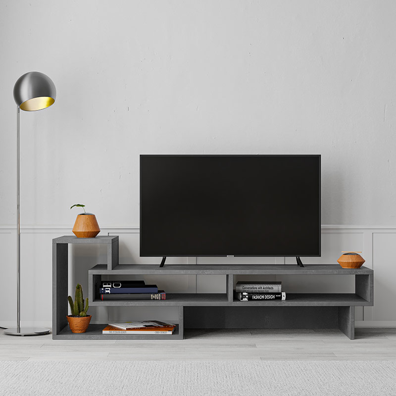 MONACO TV STAND - RETRO GREY