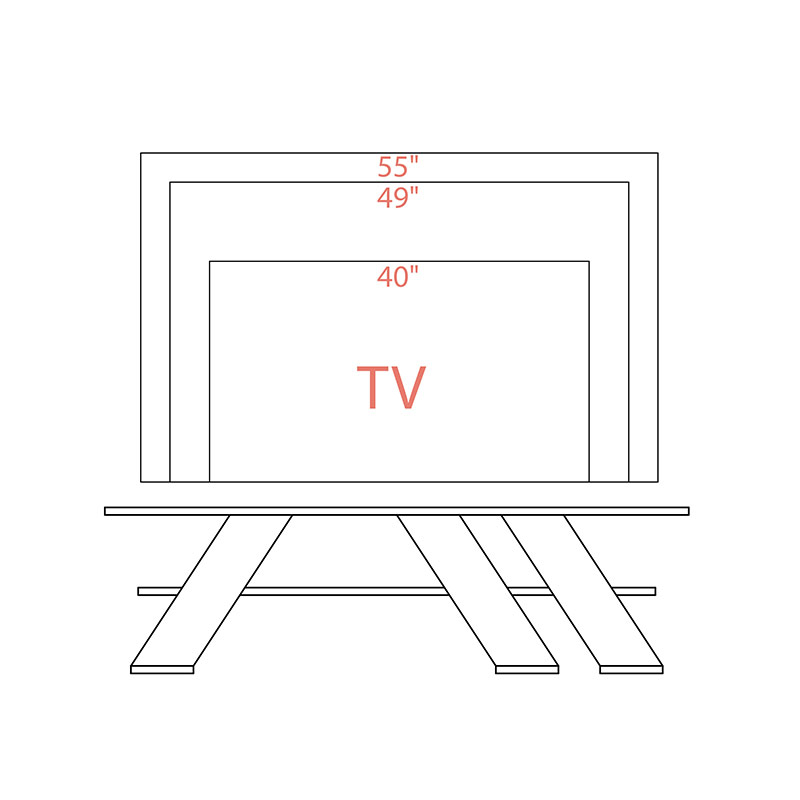 OBERLIN TV STAND - WHITE