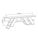 OBERLIN TV STAND - WHITE