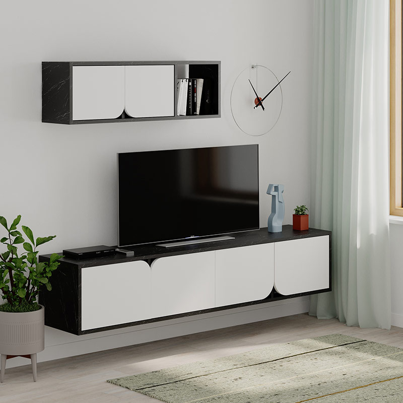 FINLAND TV UNIT - BENDIR - WHITE