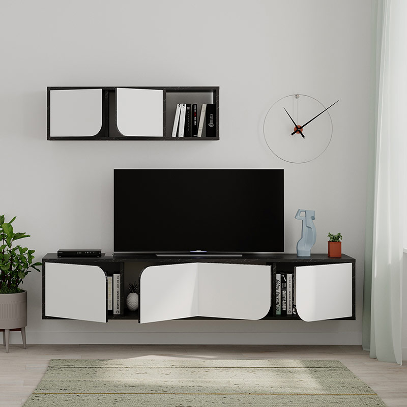 FINLAND TV UNIT - BENDIR - WHITE