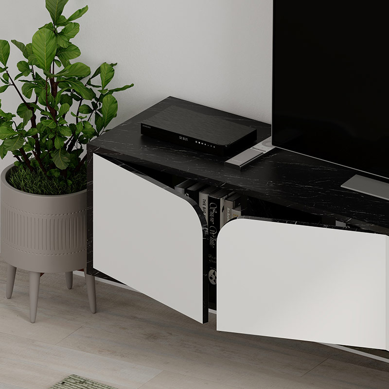 FINLAND TV UNIT - BENDIR - WHITE