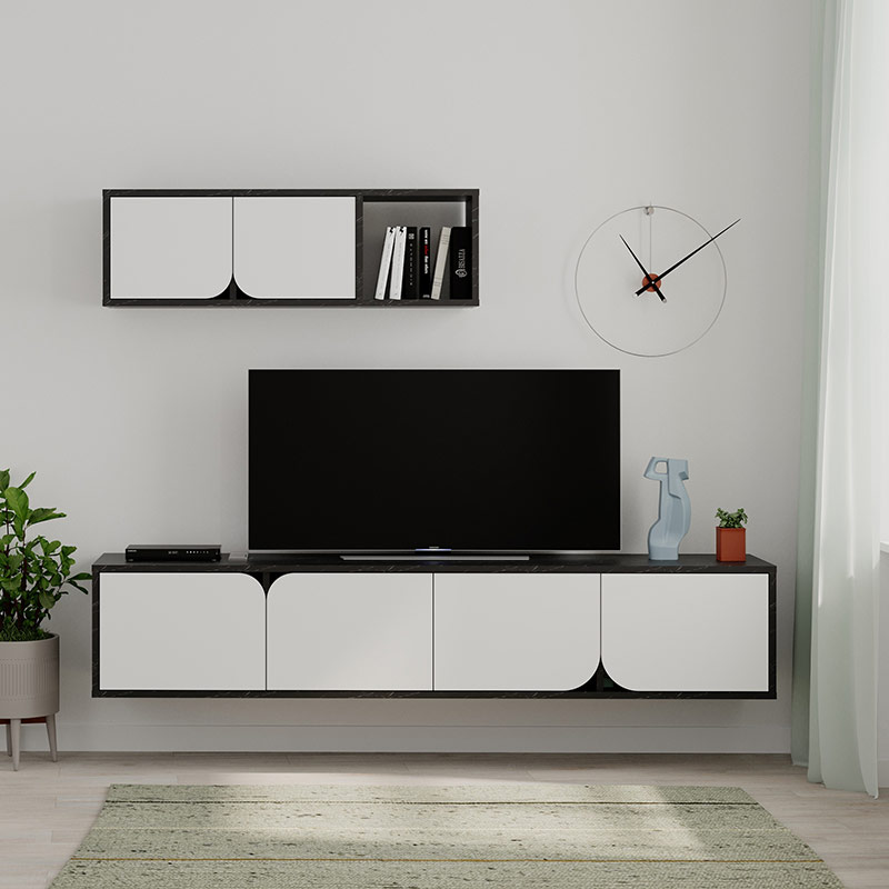 FINLAND TV UNIT - BENDIR - WHITE