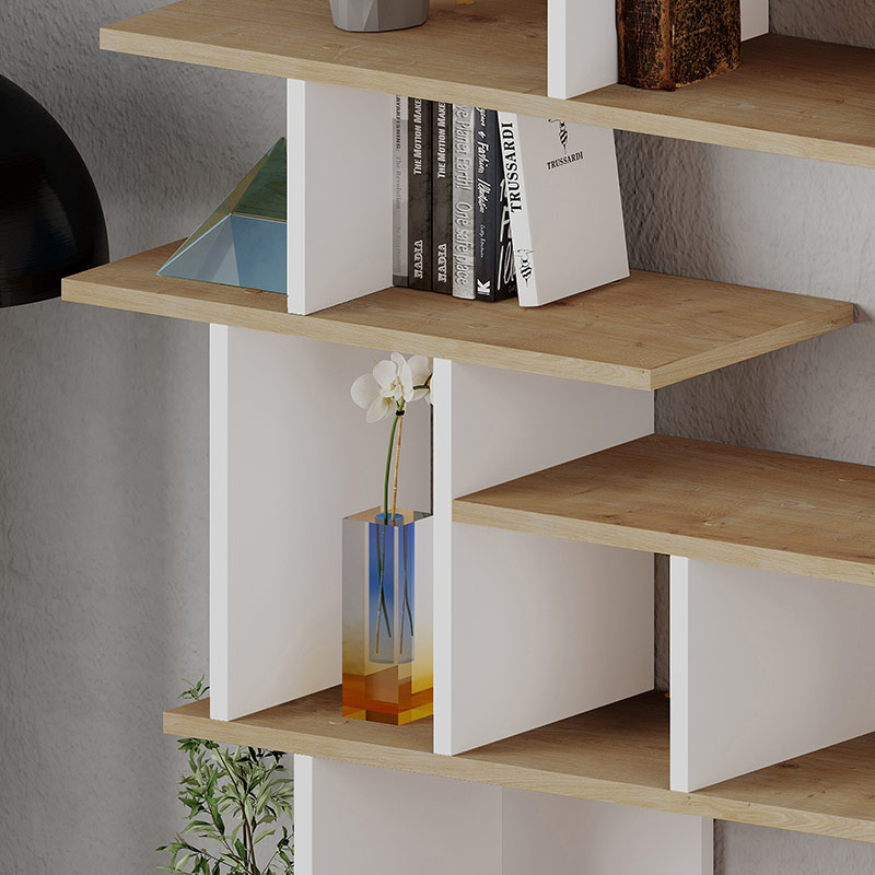 WICHITA BOOKCASE - OAK - WHITE