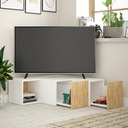 PROVO TV STAND - WHITE - OAK