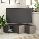 PROVO TV STAND - ANTHRACITE - LIGHT MOCHA