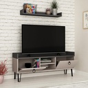 CHINA TV STAND - LIGHT MOCHA - ANTHRACITE