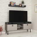 CHINA TV STAND - LIGHT MOCHA - ANTHRACITE