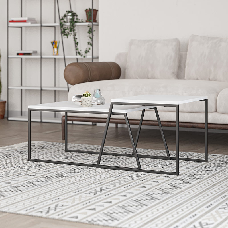 GLADSTONE COFFEE TABLE - WHITE