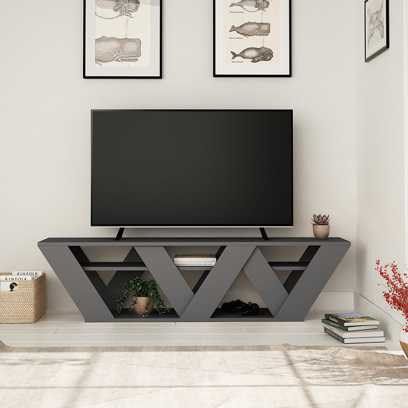 MISSISSIPPI TV STAND - ANTHRACITE