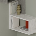 ROSS CORNER SHELF - RETRO GREY - ANCIENT WHITE