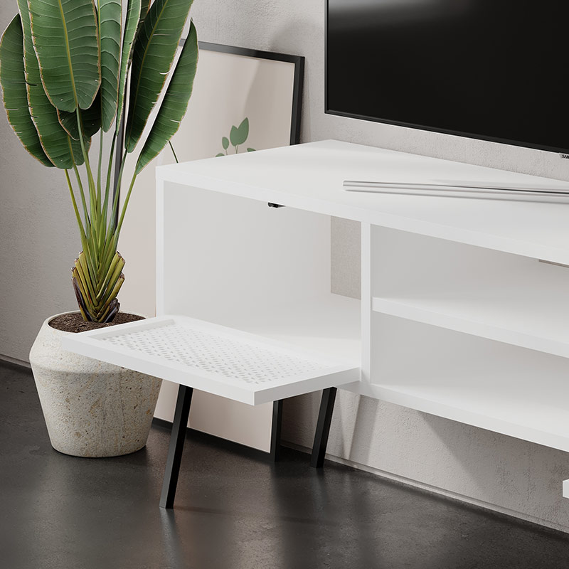 LISMORE TV STAND - WHITE