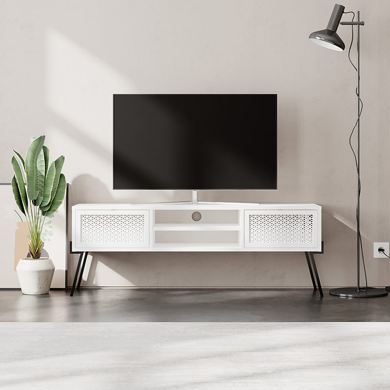 LISMORE TV STAND - WHITE