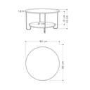 PATERSON COFFEE TABLE - WHITE