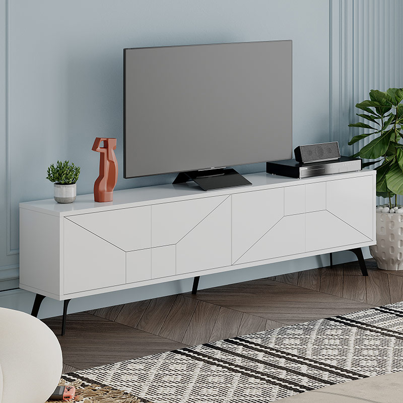 MODESTO TV STAND - WHITE