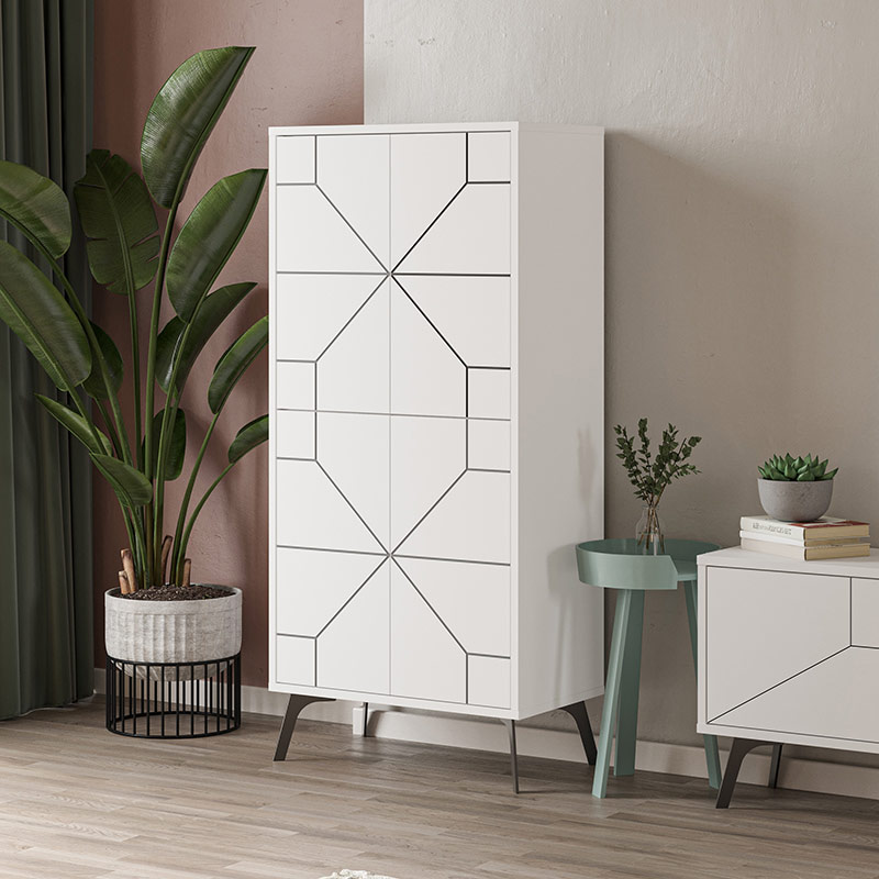 MODESTO MULTIPURPOSE CABINET - WHITE