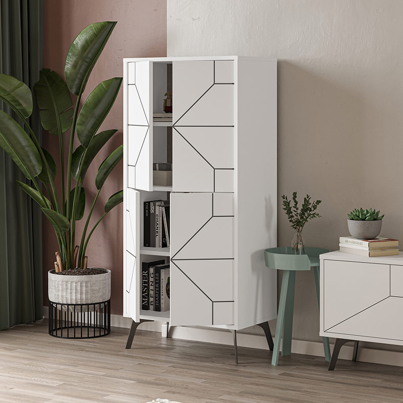 MODESTO MULTIPURPOSE CABINET - WHITE