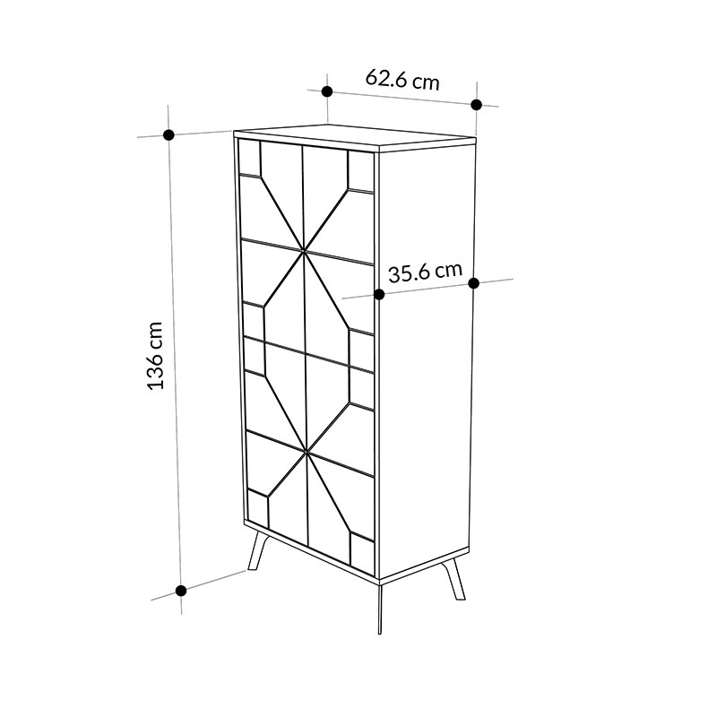 MODESTO MULTIPURPOSE CABINET - WHITE