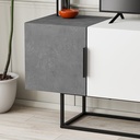 CANTON TV STAND - RETRO GREY - WHITE - RETRO GREY - LIGHT MOCHA