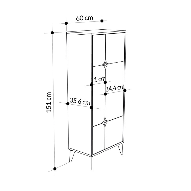 FINLAND MULTIPURPOSE CABINET - WHITE