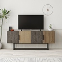 CANTON TV STAND - DARK COFFEE - OAK - DARK COFFEE - HITIT