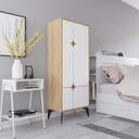 FINLAND MULTIPURPOSE CABINET - OAK - WHITE