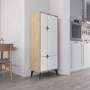 FINLAND MULTIPURPOSE CABINET - OAK - WHITE