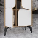 FINLAND MULTIPURPOSE CABINET - OAK - WHITE