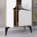 FINLAND MULTIPURPOSE CABINET - OAK - WHITE