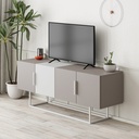 CANTON TV STAND - LIGHT MOCHA - WHITE