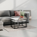 CESSNOCK COFFEE TABLE - WHITE - LIGHT MOCHA