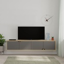 FINLAND TV STAND - OAK - ANTHRACITE