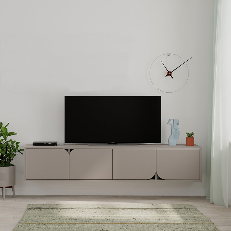 FINLAND TV STAND - LIGHT MOCHA