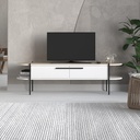 BENDIGO TV STAND - WHITE - OAK