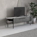 BENDIGO TV STAND - RETRO GREY - WHITE