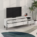 CRESTON TV STAND - ANCIENT WHITE