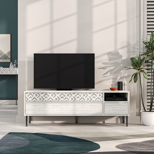 Sırnak Tv Stand - Ancient White