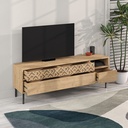 CRESTON TV STAND - OAK