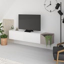 WILLIAMSBURG TV STAND - WHITE - LIGHT MOCHA