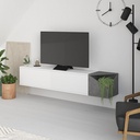 WILLIAMSBURG TV STAND - WHITE - RETRO GREY