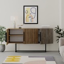 CANTON CONSOLE - OAK - HITIT - DARK COFFEE