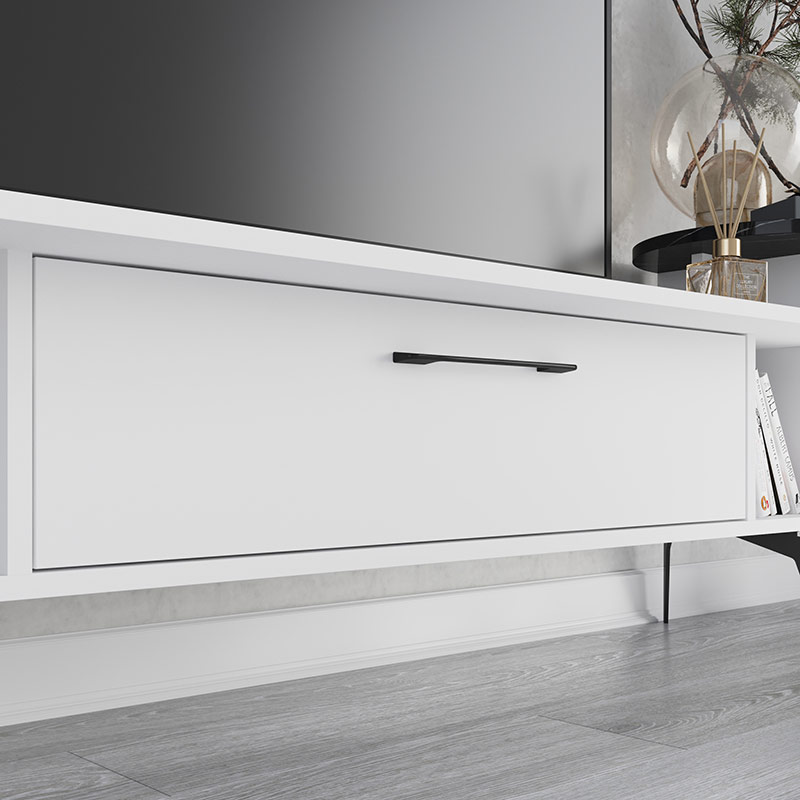 WHITEHORSE TV STAND - WHITE - BENDIR