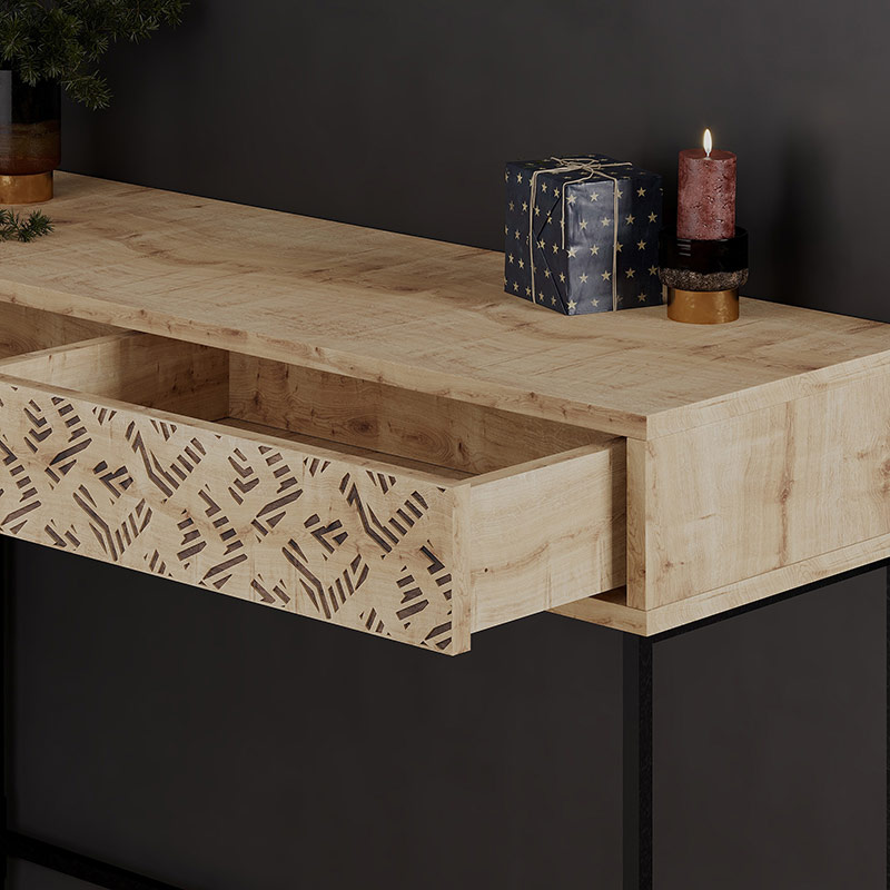 CRESTON CONSOLE - OAK