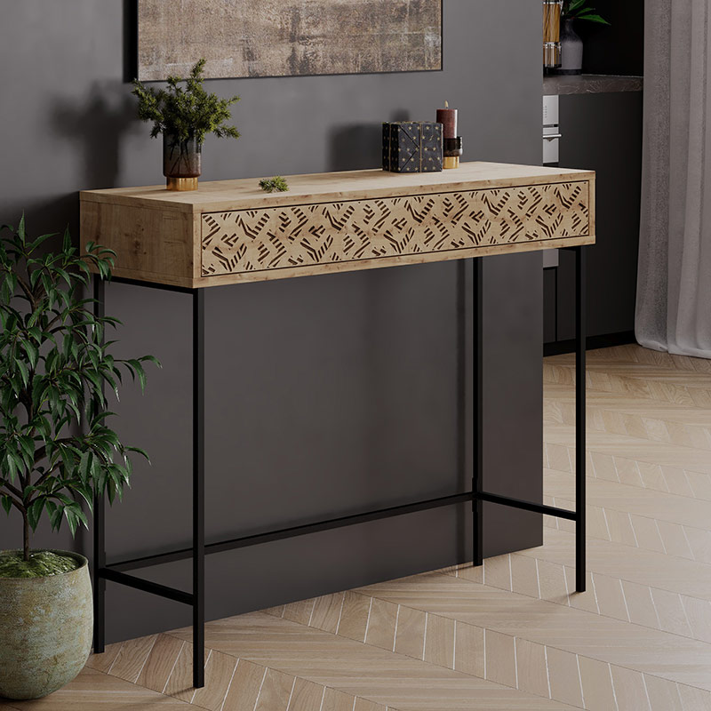 CRESTON CONSOLE - OAK