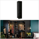 Ikea PAX add-on corner unit with 4 shelves black-brown 53x58x236 cm
