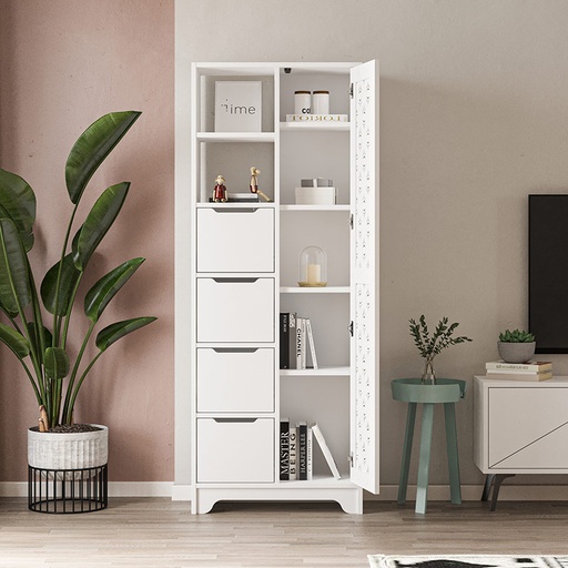 Karapınar Maxi Multipurpose Cabinet - White