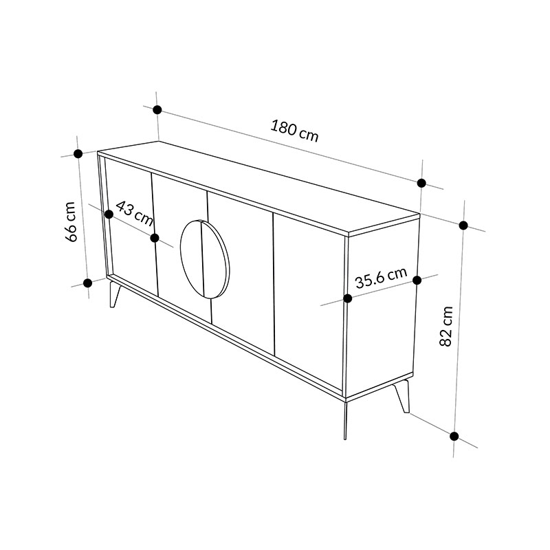 ARCADIA CONSOLE 180CM - HITIT