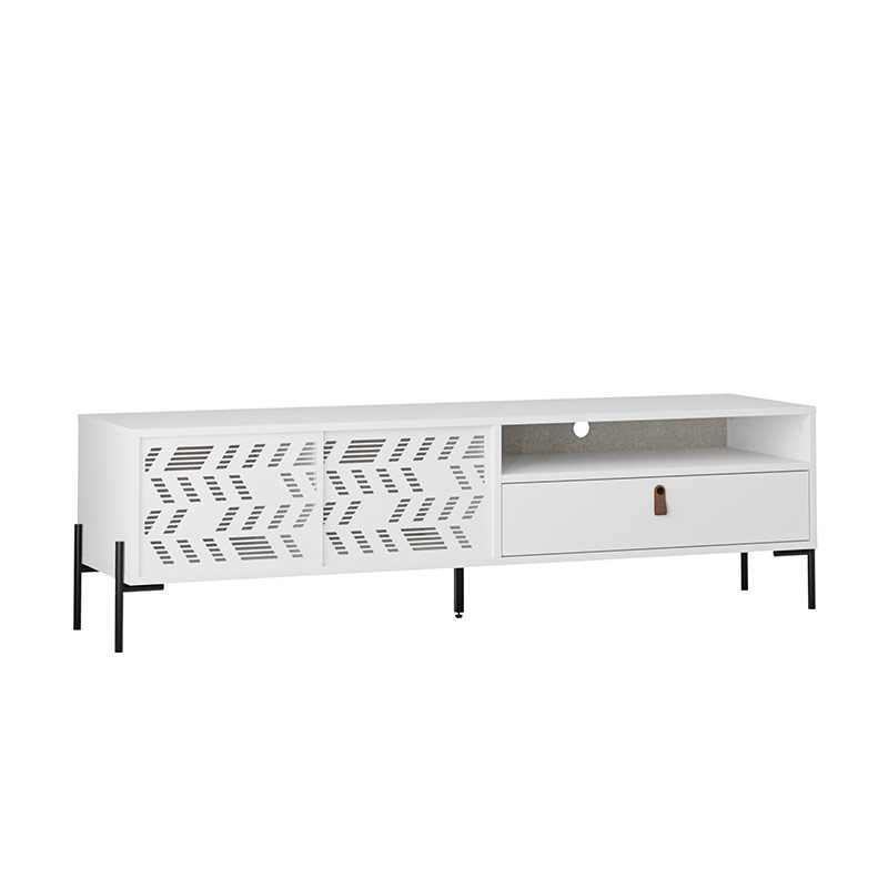 MERIDEN TV STAND - WHITE