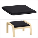 Ikea POANG Footstool cushion, Knisa black