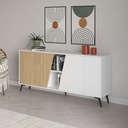 NORWOOD CONSOLE 180 - WHITE - OAK